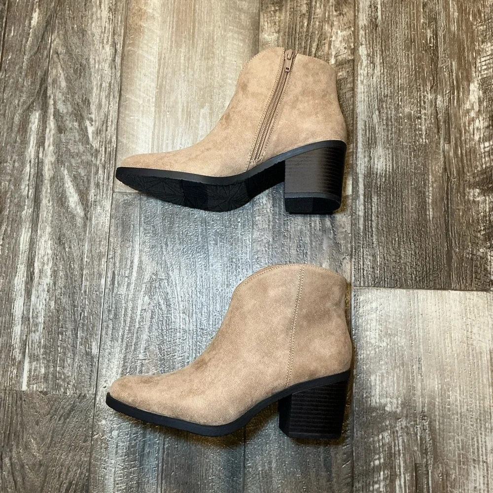 Tan Ankle Boots Size 6.5 - Picture 5 of 16